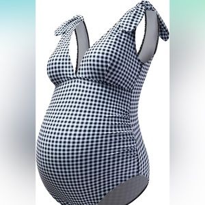 Amazon Black and White Checkered Women's One Piece Swimsuit